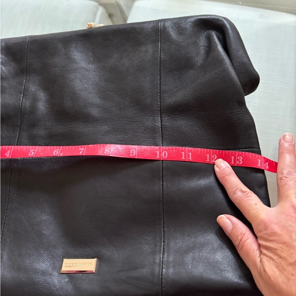 Coccinelle foldable black leather clutch - Picture 8 of 10